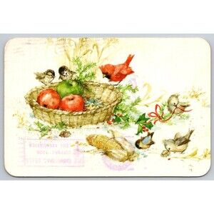 Postcard Christmas Happy Holidays Hallmark Posted 1982 Texas Cardinal Birds TX